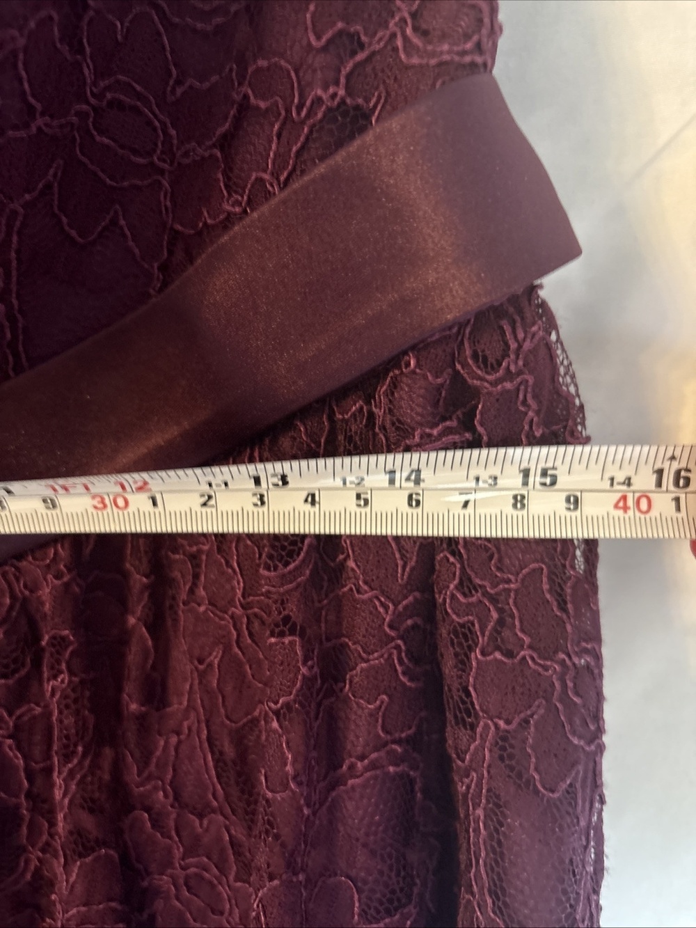 Mori Lee Madeline Formal Bridesmaid Party Dress Purple Eggplant Size 20/22 - Picture 10 of 14